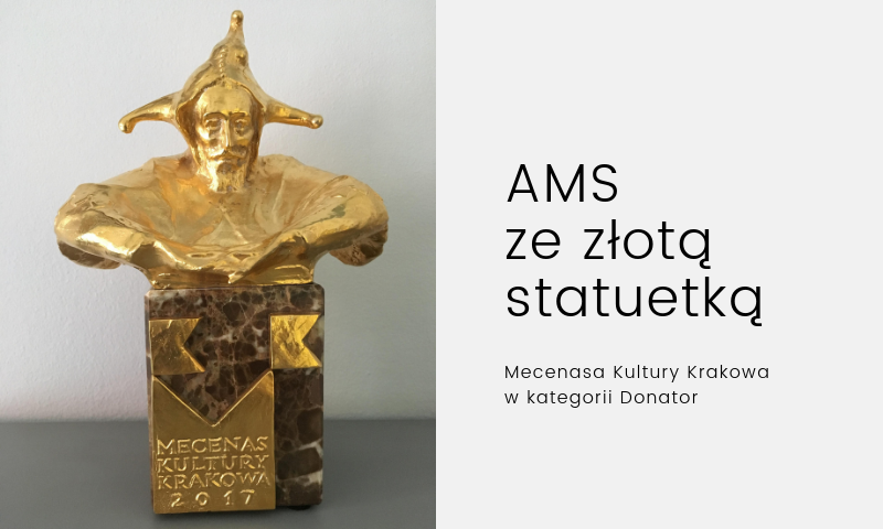 AMS ze złotą statuetką Mecenasa Kultury Krakowa