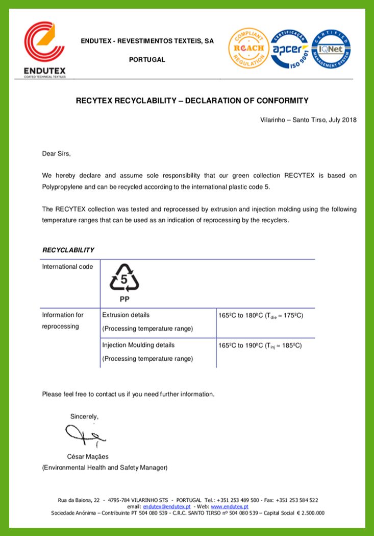 Certyfikat dla AMS - EKO winyl - recykling