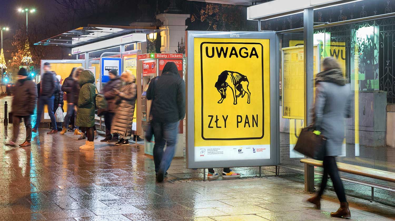 Anna Frydrych – zwycięski plakat w 20. edycji konkursu: Zwierzę też człowiek (2020)