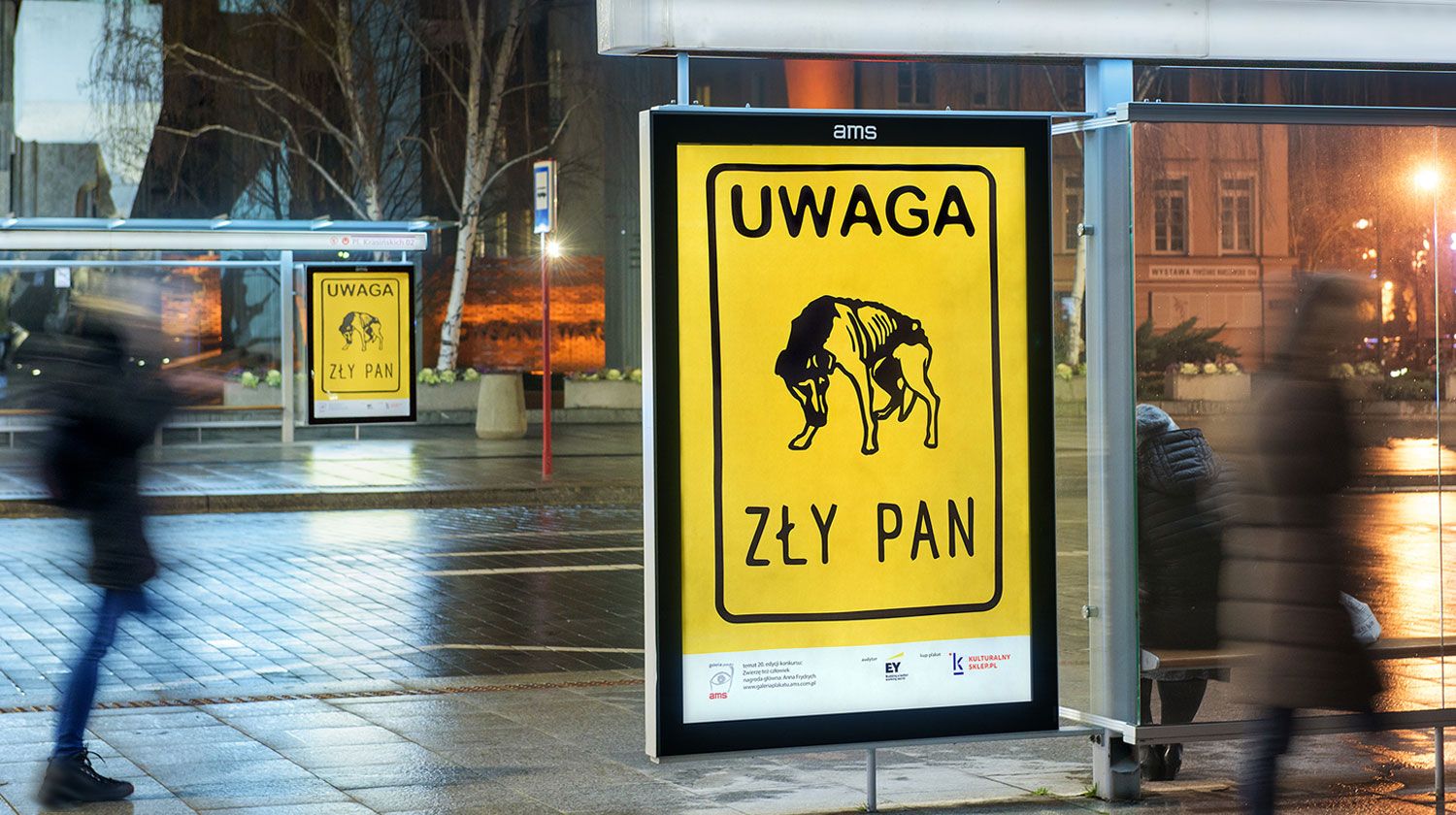 Anna Frydrych – zwycięski plakat w 20. edycji konkursu: Zwierzę też człowiek (2020)